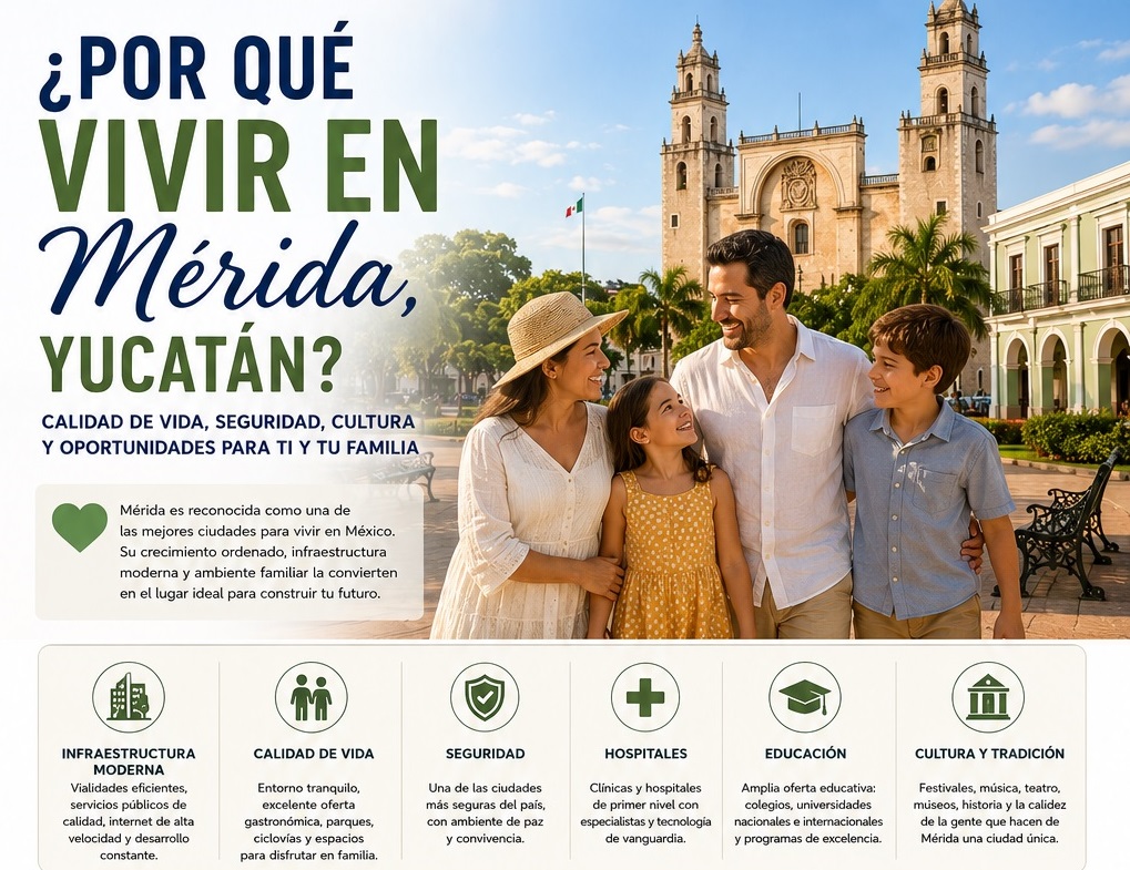 ¿Por qué vivir en Mérida, Yucatán? Calidad de vida, seguridad, oportunidades e inversión inmobiliaria